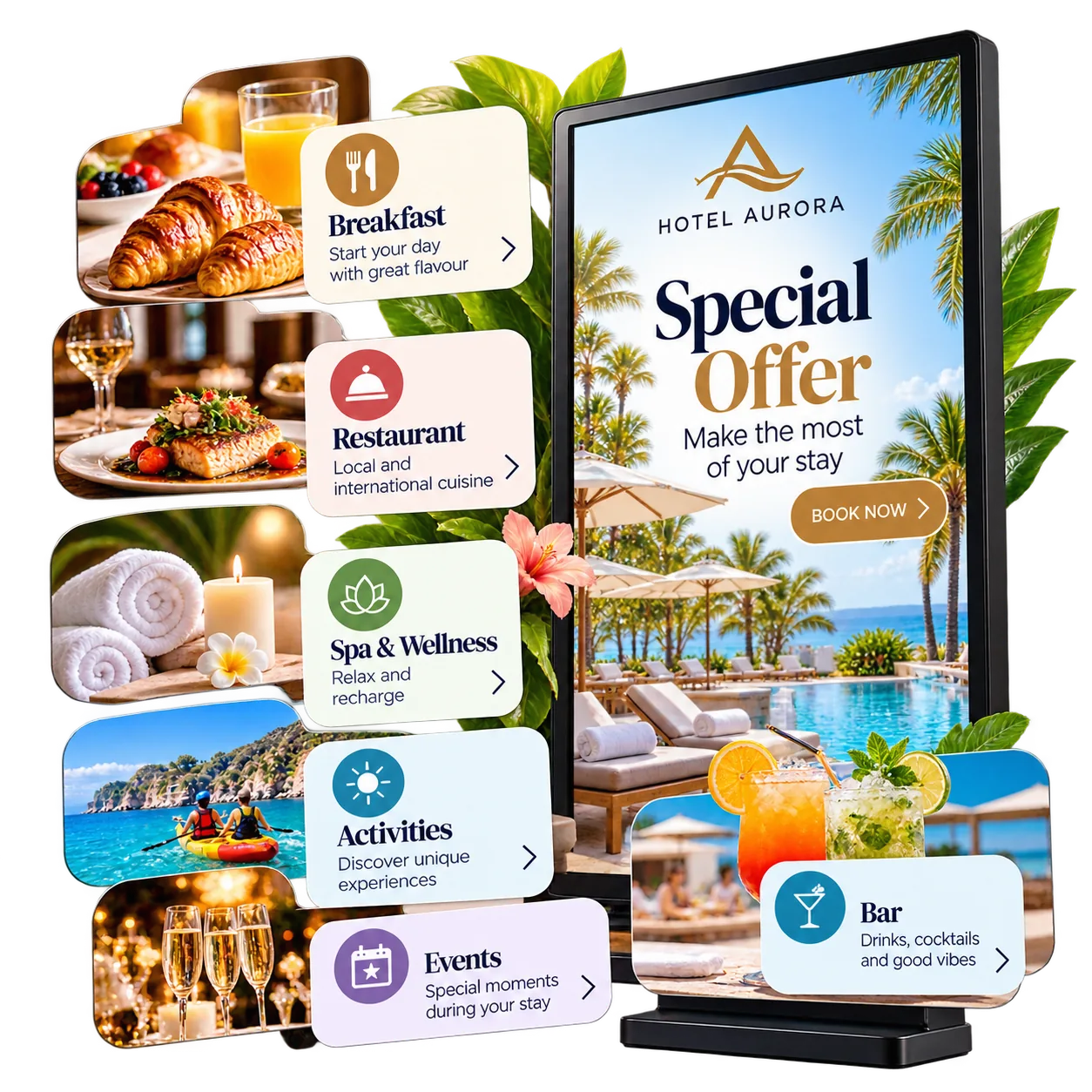 Hotel offers and services screen placeholder