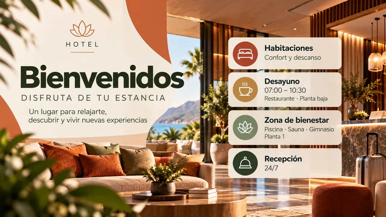 Ejemplo de campaña de cartelería digital para hoteles